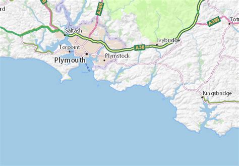 MICHELIN Plymouth map .